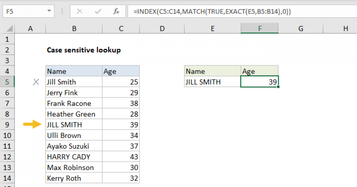 Excel If Compare Case Sensitive